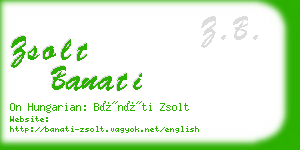 zsolt banati business card